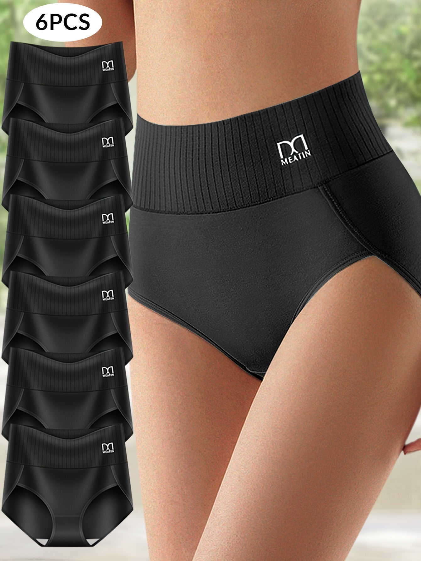Damen High Waist Unterwäsche Slim Fit Alltag Bequem