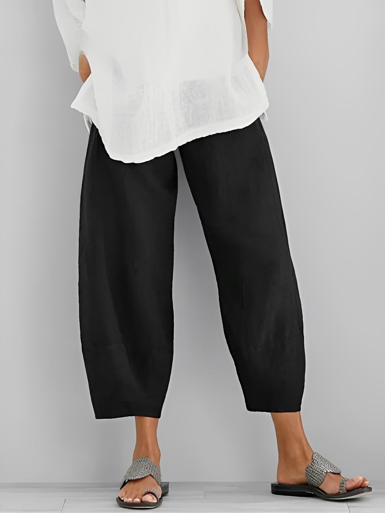 Damen Sommerhose Relaxed Fit Freizeit mit weitem Schnitt