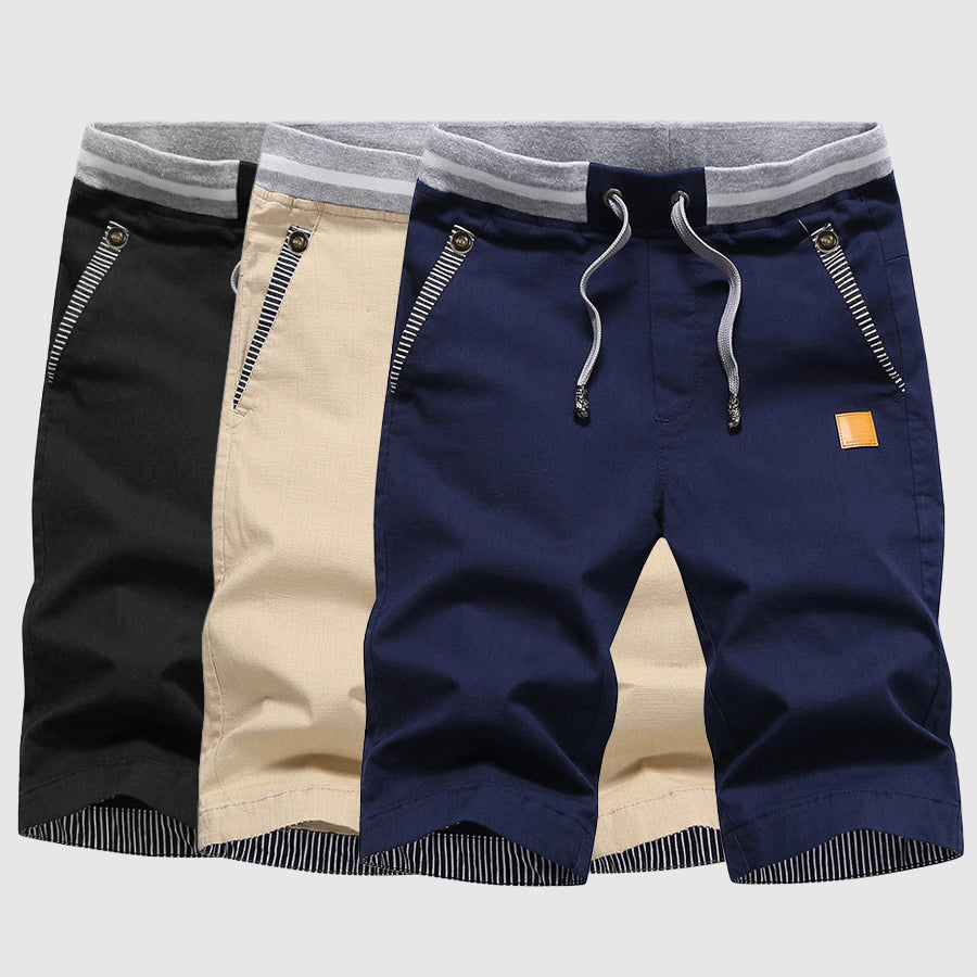 Herren Shorts Relaxed Fit Freizeit mit elastischem Bund und Seitentaschen