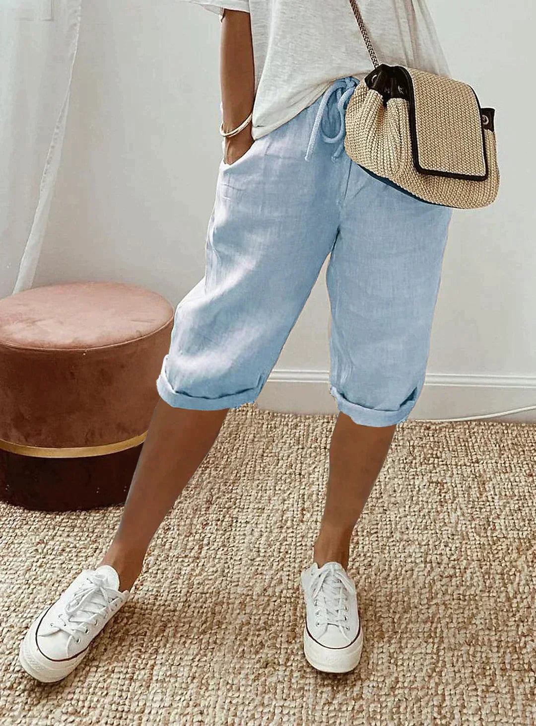 Damenhose Regular Fit Elegant für Sommer Freizeit und Büro