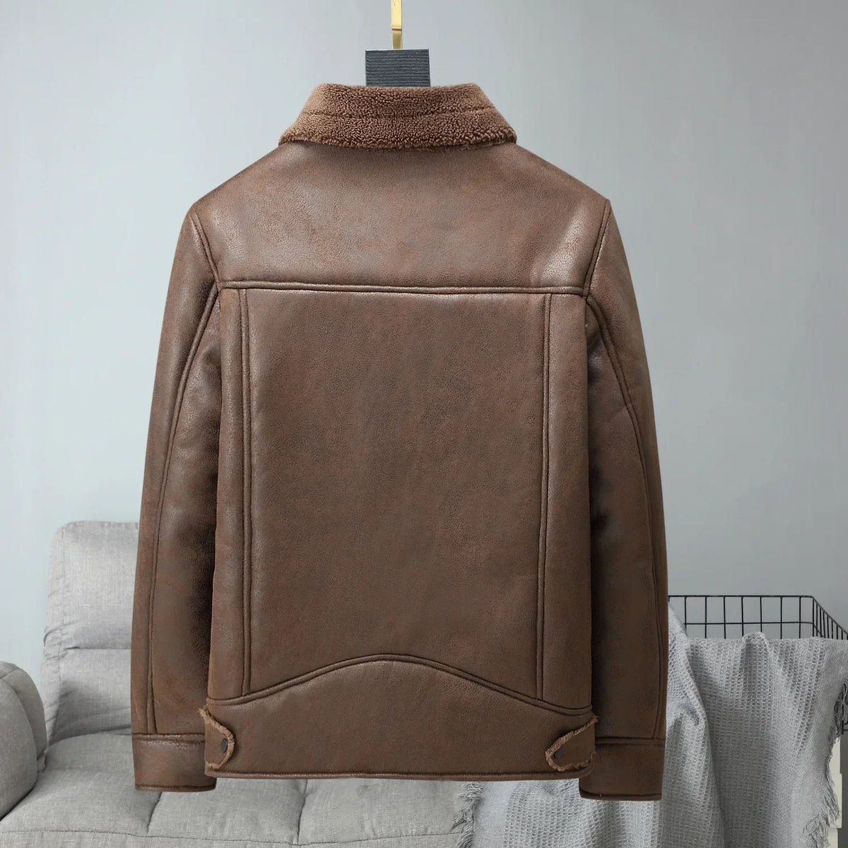 Damen Lammfellmantel Regular Fit Winter Freizeit