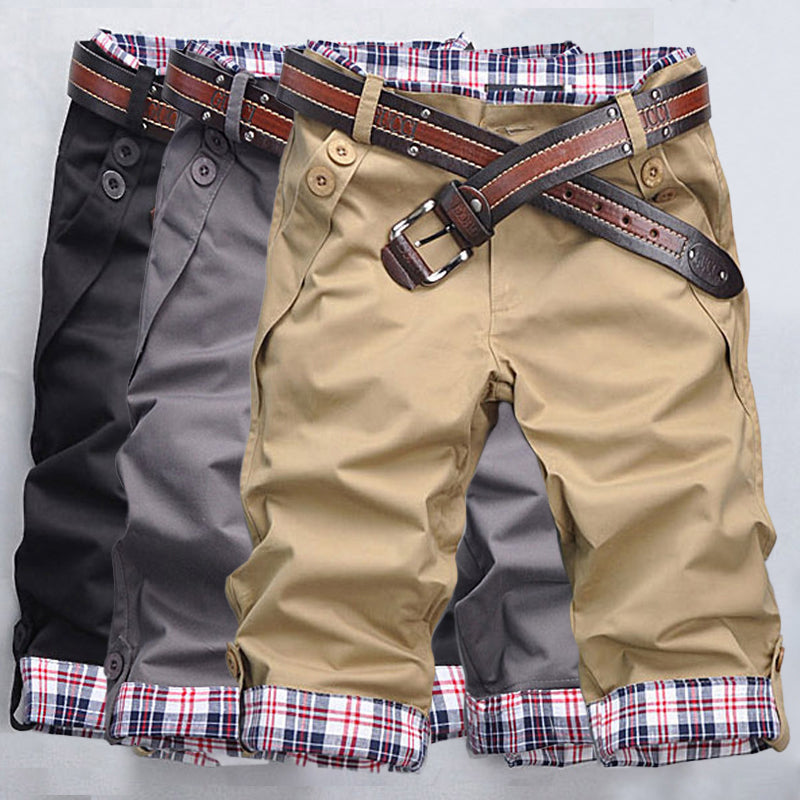 Herren Shorts Regular Fit Casual Karomuster Sommer