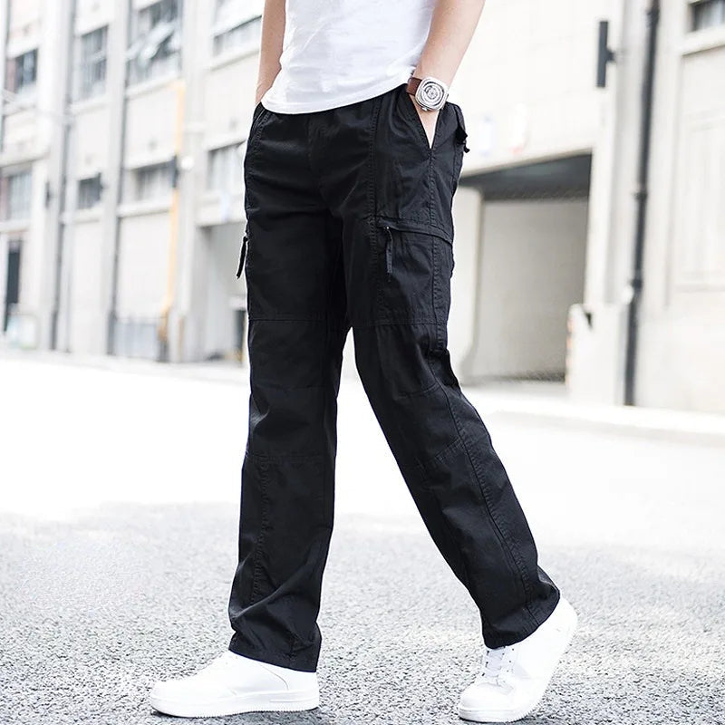 Herren Cargo-Hose mit elastischem Bund
