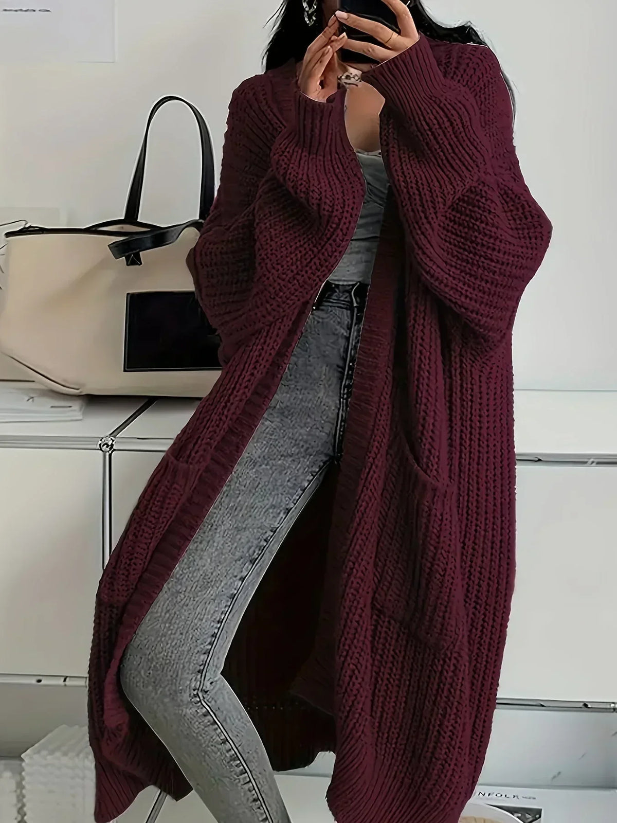 Damen Cardigan Regular Fit Freizeit warm und elegant