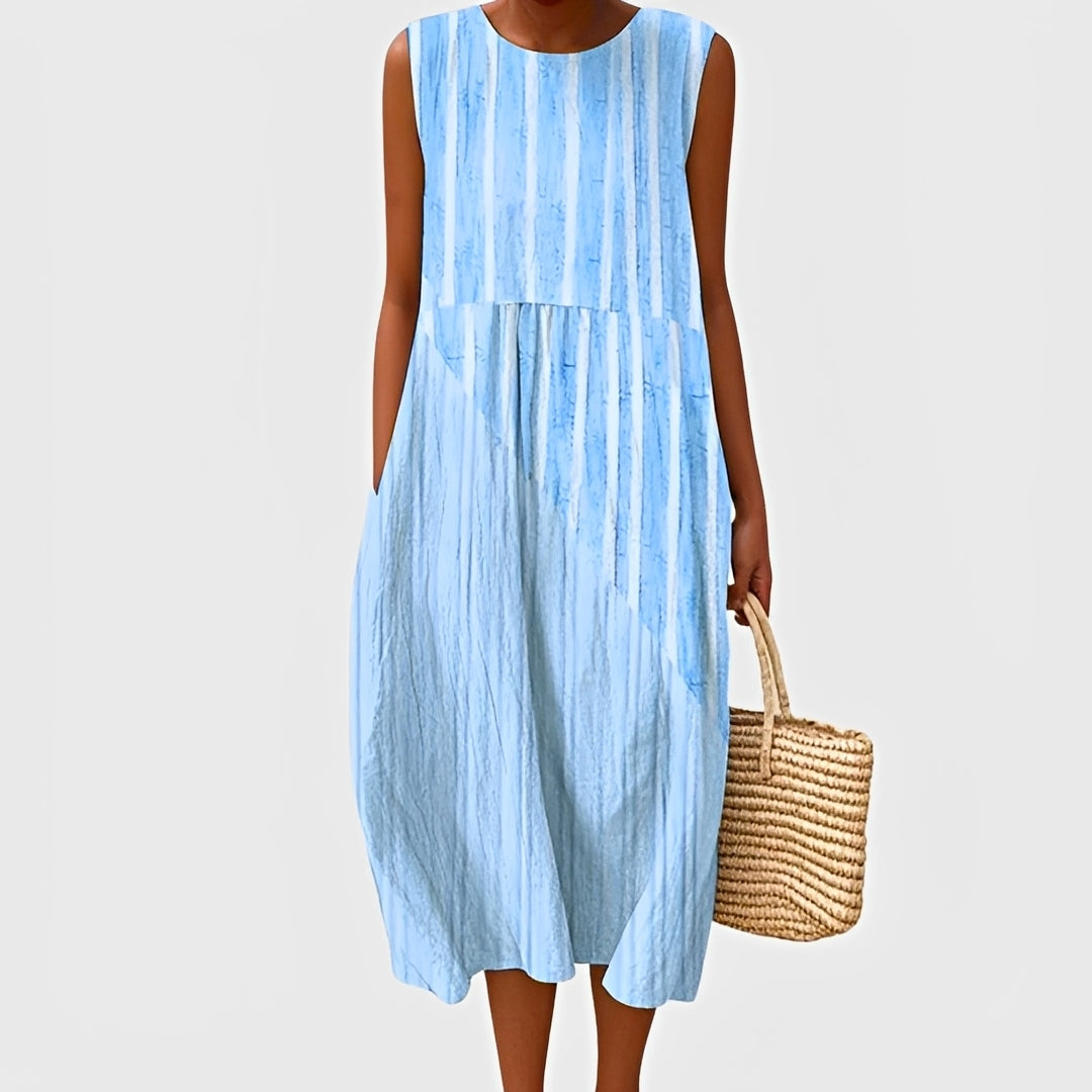 Ärmelloses Damenkleid Regular Fit Freizeit Sommer