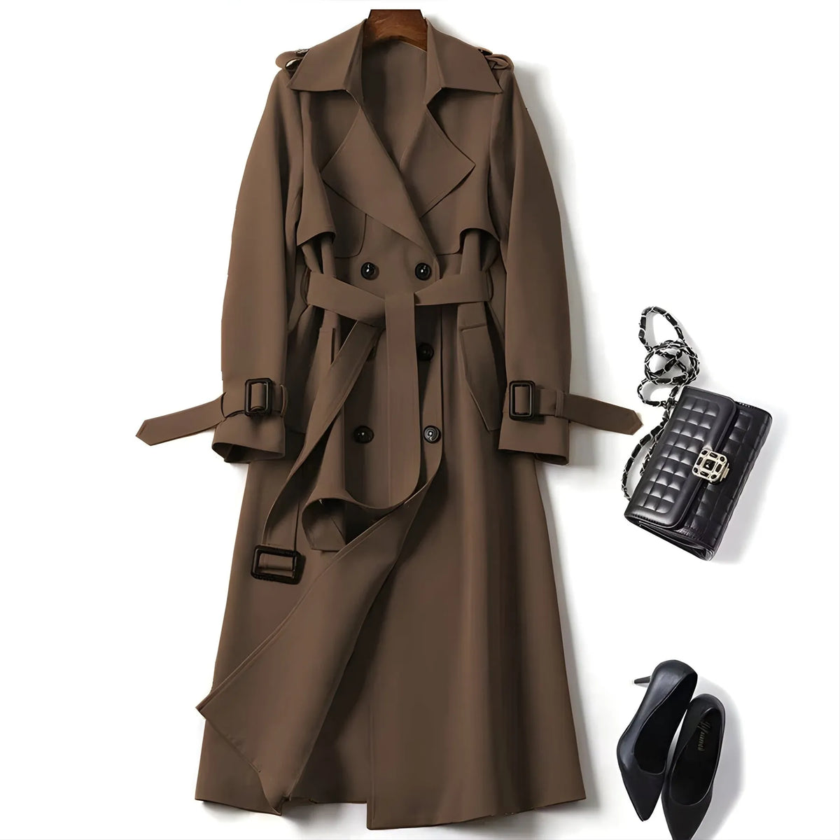 Damen Trenchcoat Regular Fit Business Elegant