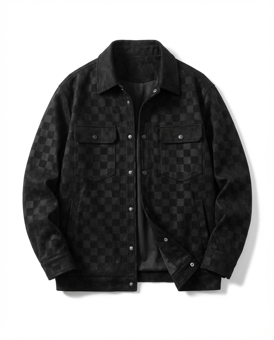 Wildlederjacke Herren Regular Fit Freizeit
