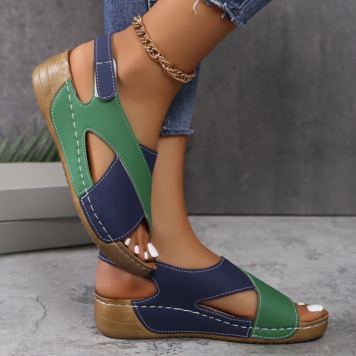 Lina I Damen Sandalen Komfort Freizeit Sommer