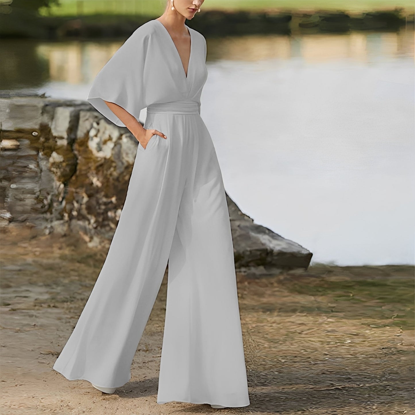 Damen Overall Regular Fit Elegant für Freizeit und Büro