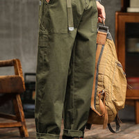 Herren Utility-Hose mit Rollsaum und Gürtel