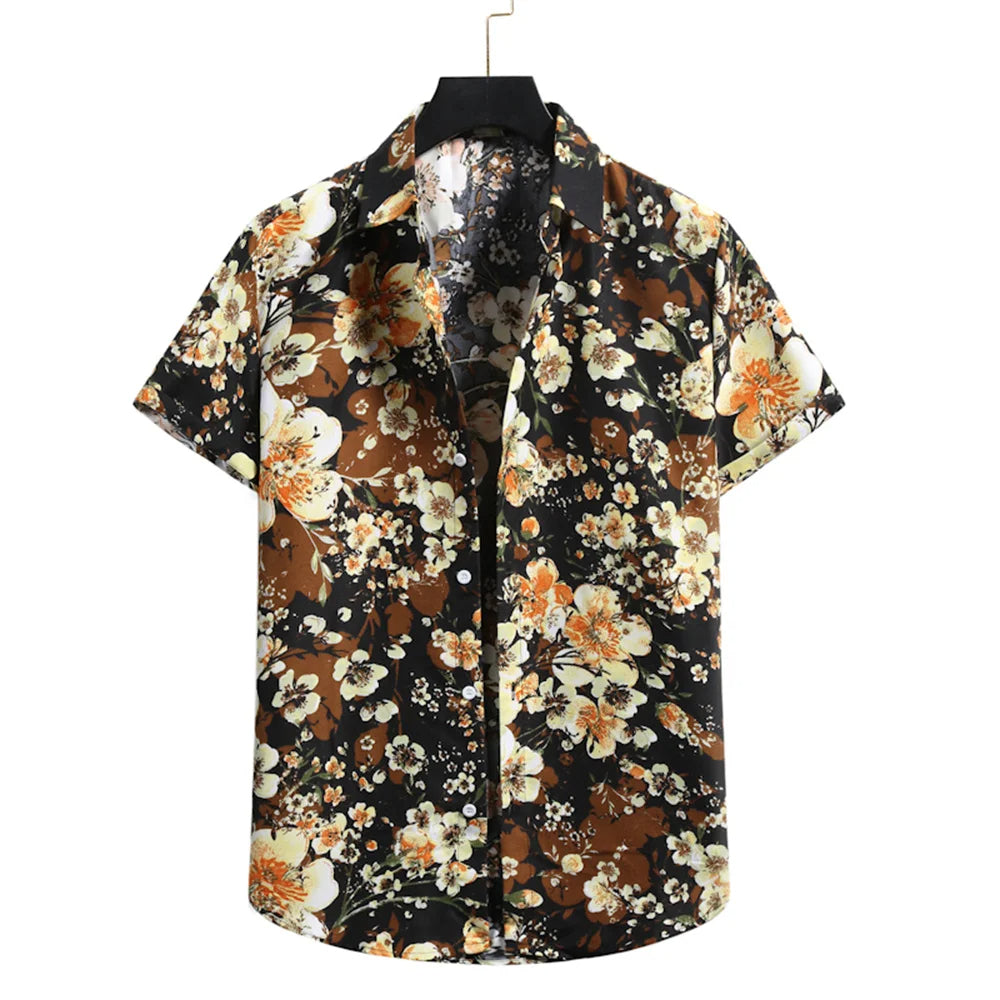 Leicht & Stylisch Tropenhemd mit Blumenmuster für Herren – Mateo