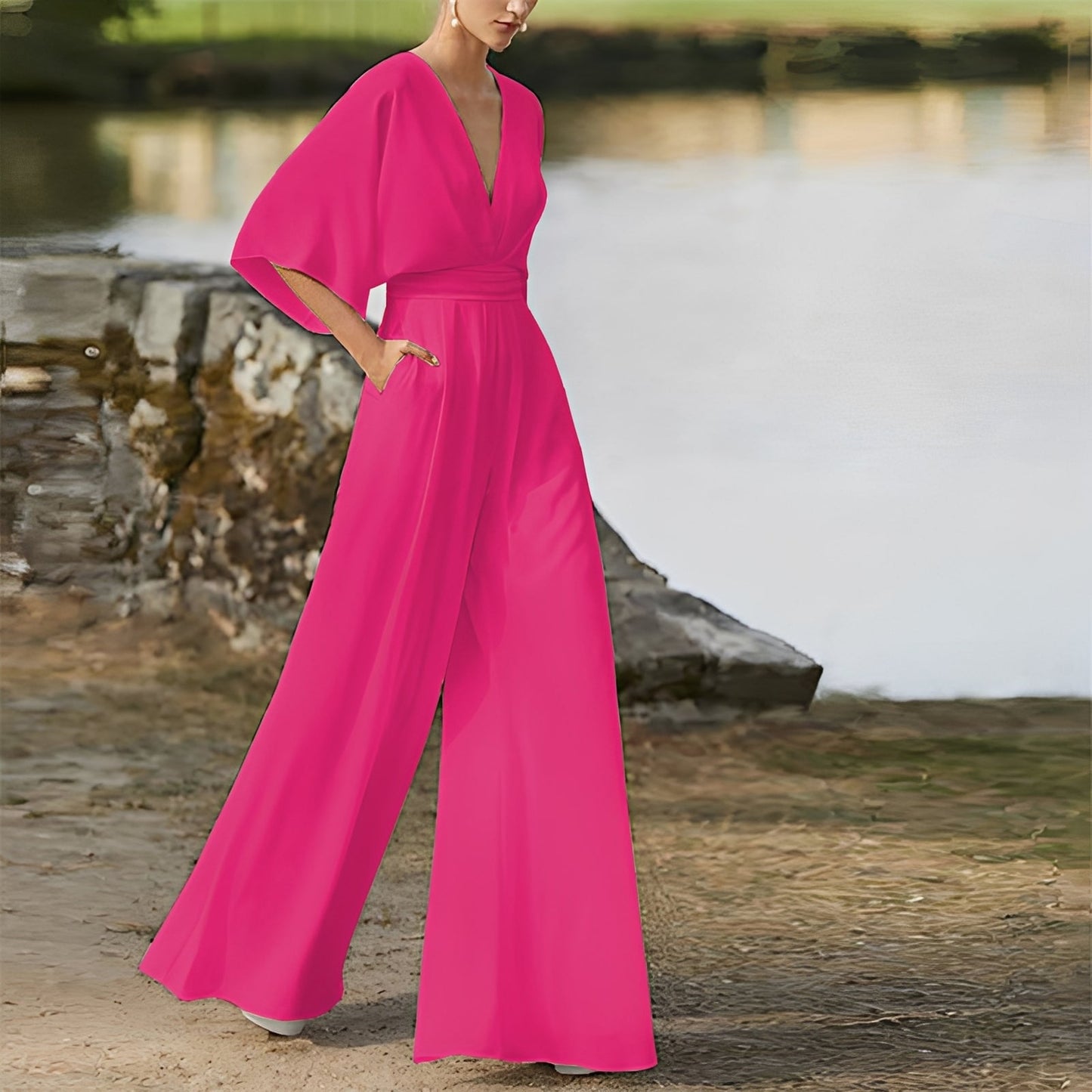 Damen Overall Regular Fit Elegant für Freizeit und Büro