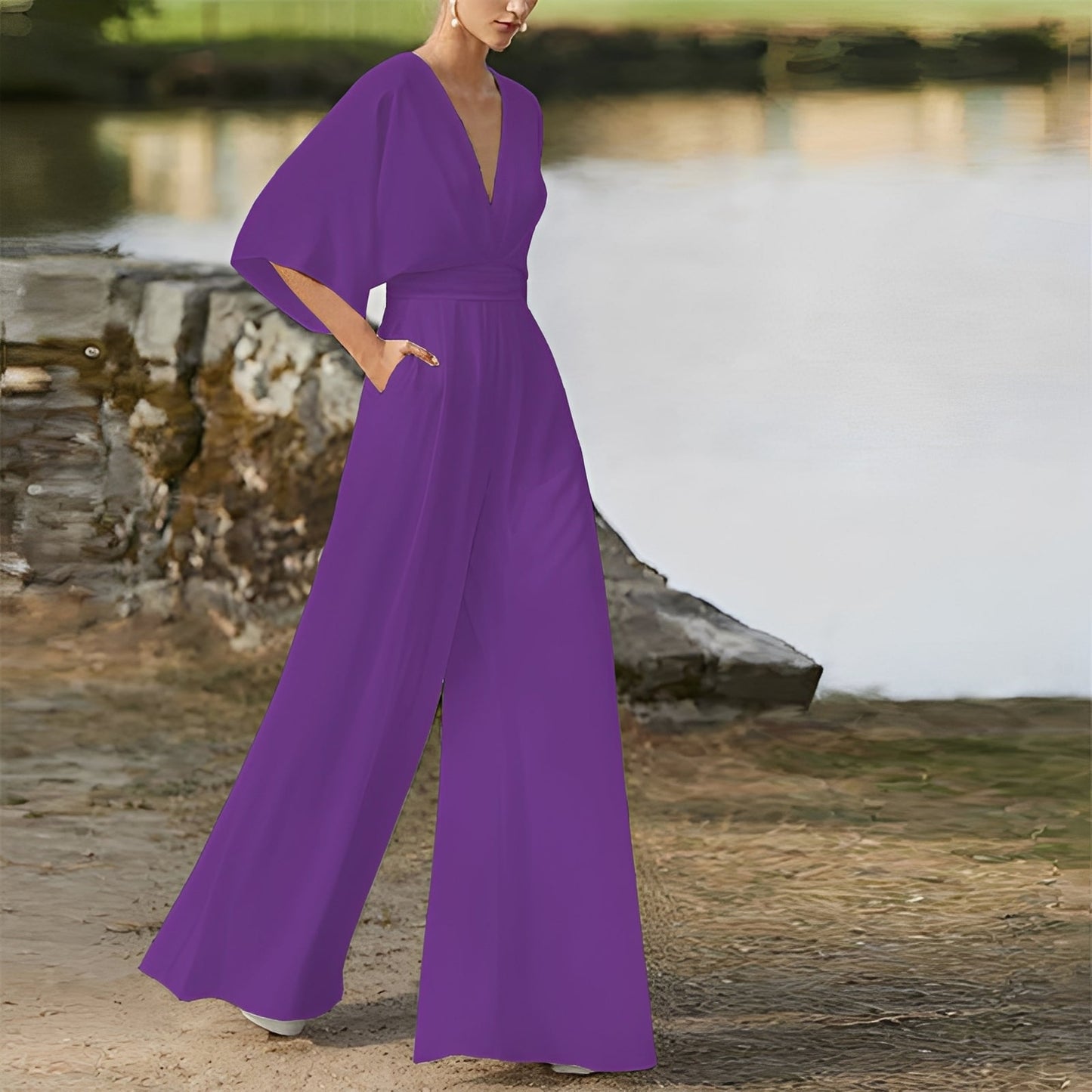 Damen Overall Regular Fit Elegant für Freizeit und Büro