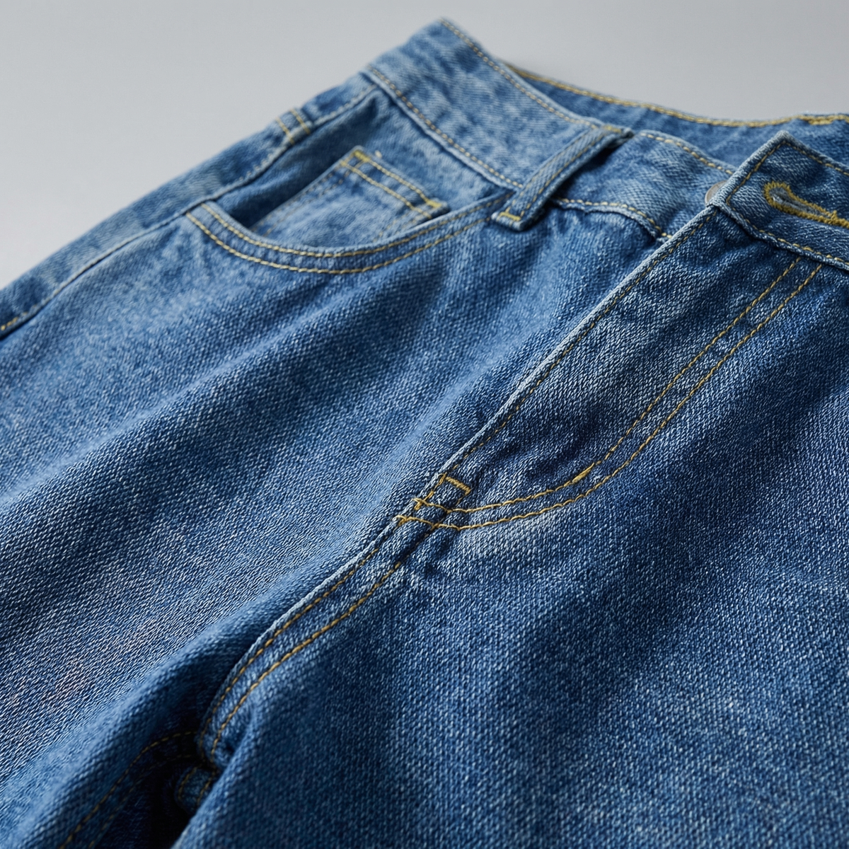 Herren Jeans, lockere Passform mit geradem Bein