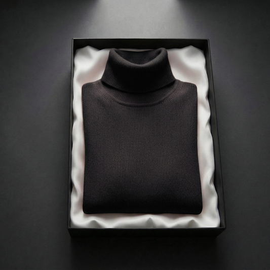 Damen Kaschmir Rollkragenpullover Regular Fit Freizeit