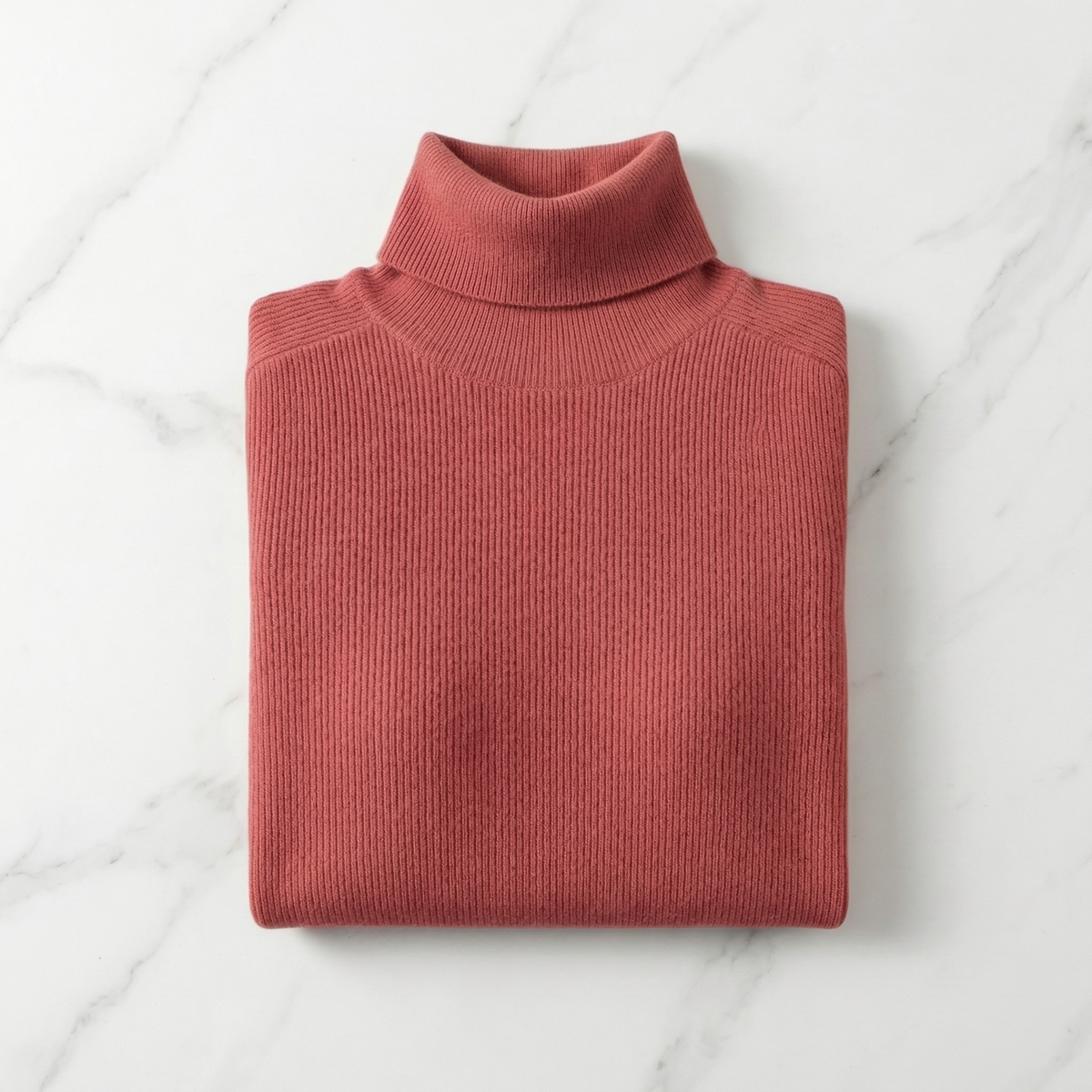 Rollkragenpullover Damen Regular Fit Freizeit Minimalistisch