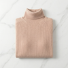 Rollkragenpullover Damen Regular Fit Freizeit Minimalistisch
