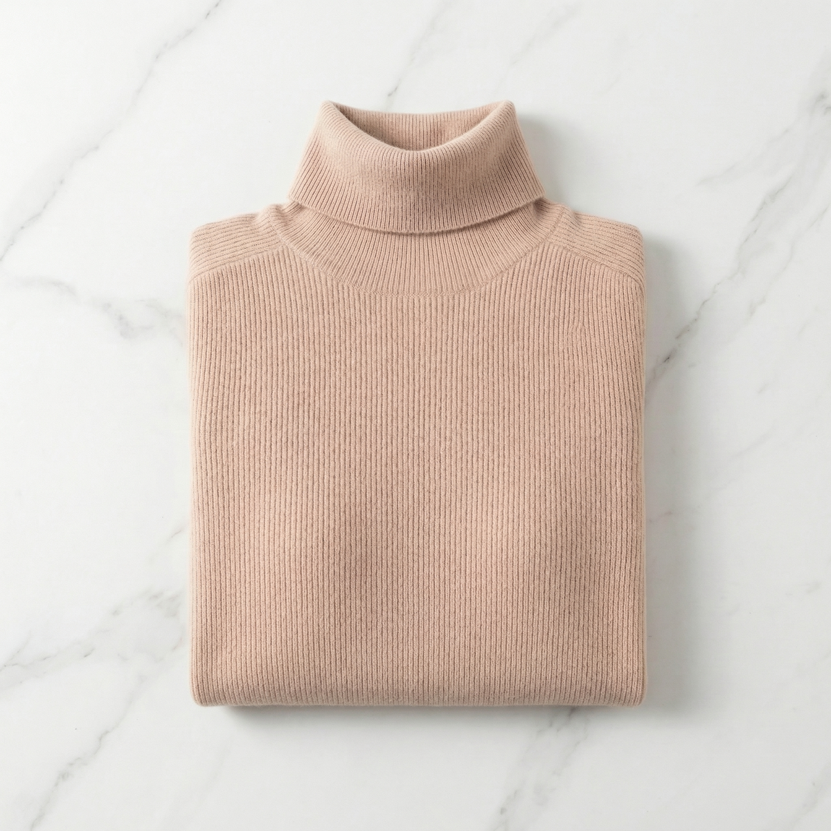 Rollkragenpullover Damen Regular Fit Freizeit Minimalistisch