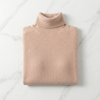 Rollkragenpullover Damen Regular Fit Freizeit Minimalistisch