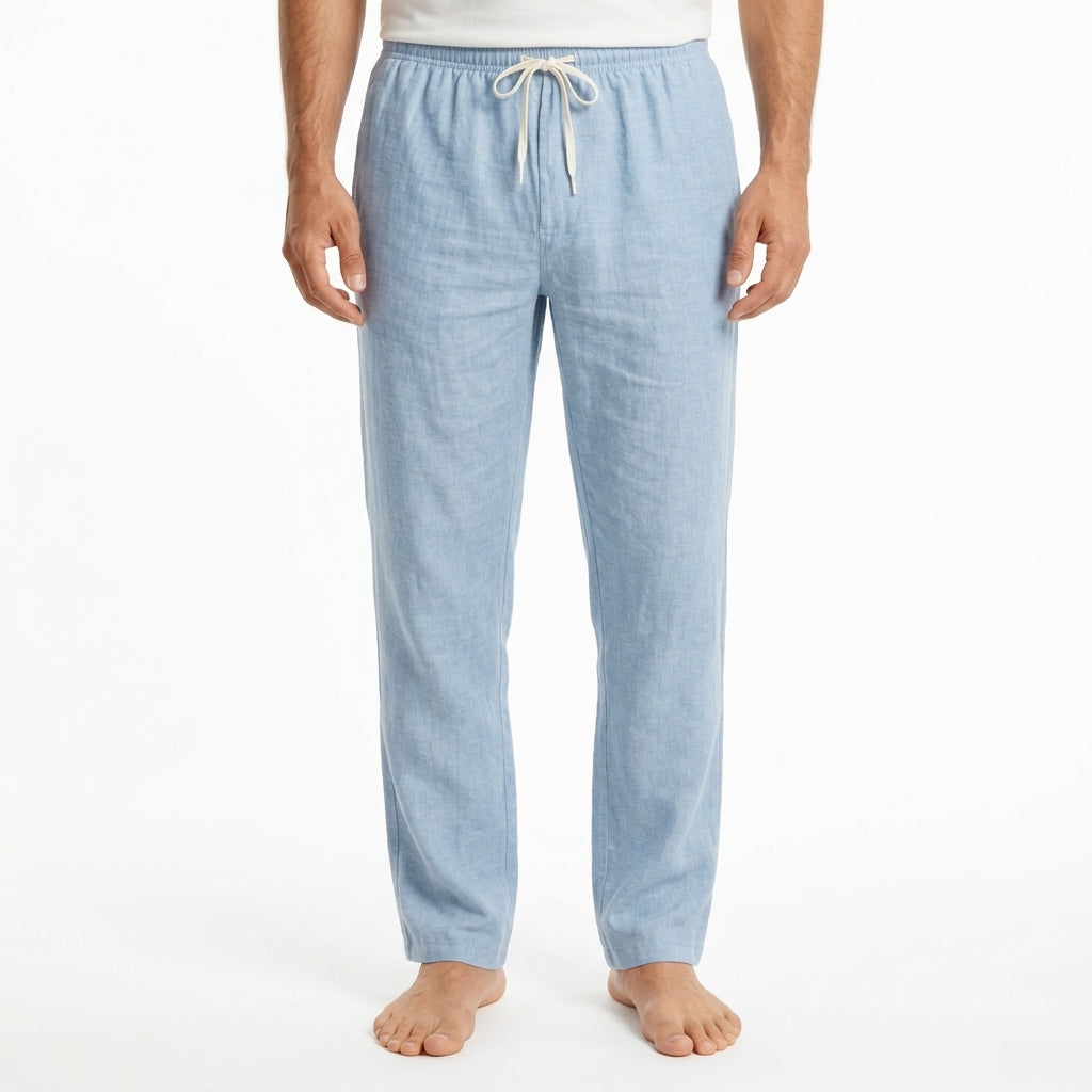 Herren Stoffhose mit Kordelzugbund, minimalistisches Design