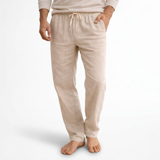 Herren Stoffhose mit Kordelzugbund, minimalistisches Design