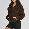 Damen Halb-Reißverschluss-Pullover Regular Fit