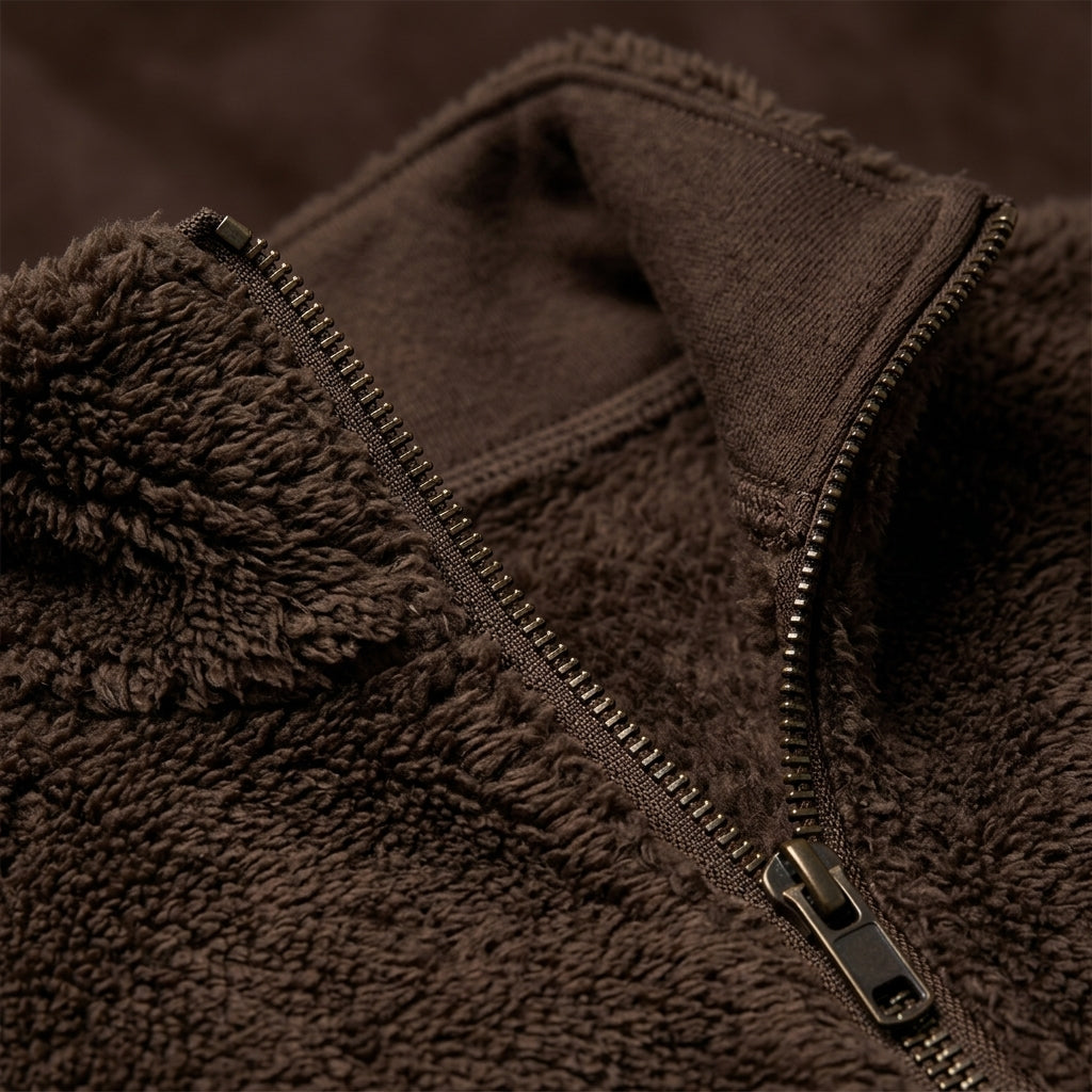 Damen Halb-Reißverschluss-Pullover Regular Fit