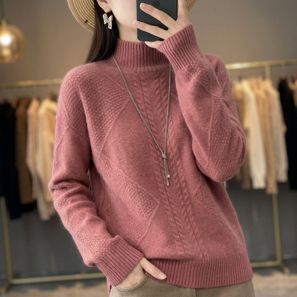 Damen Pullover Slim Fit Tailliert