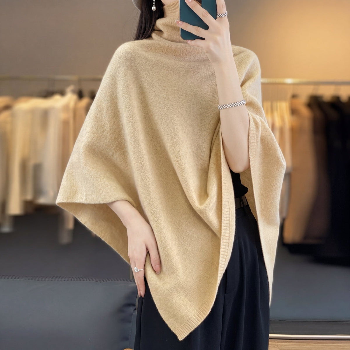 Damen Schal Regular Fit Winter Casual Minimalistisch
