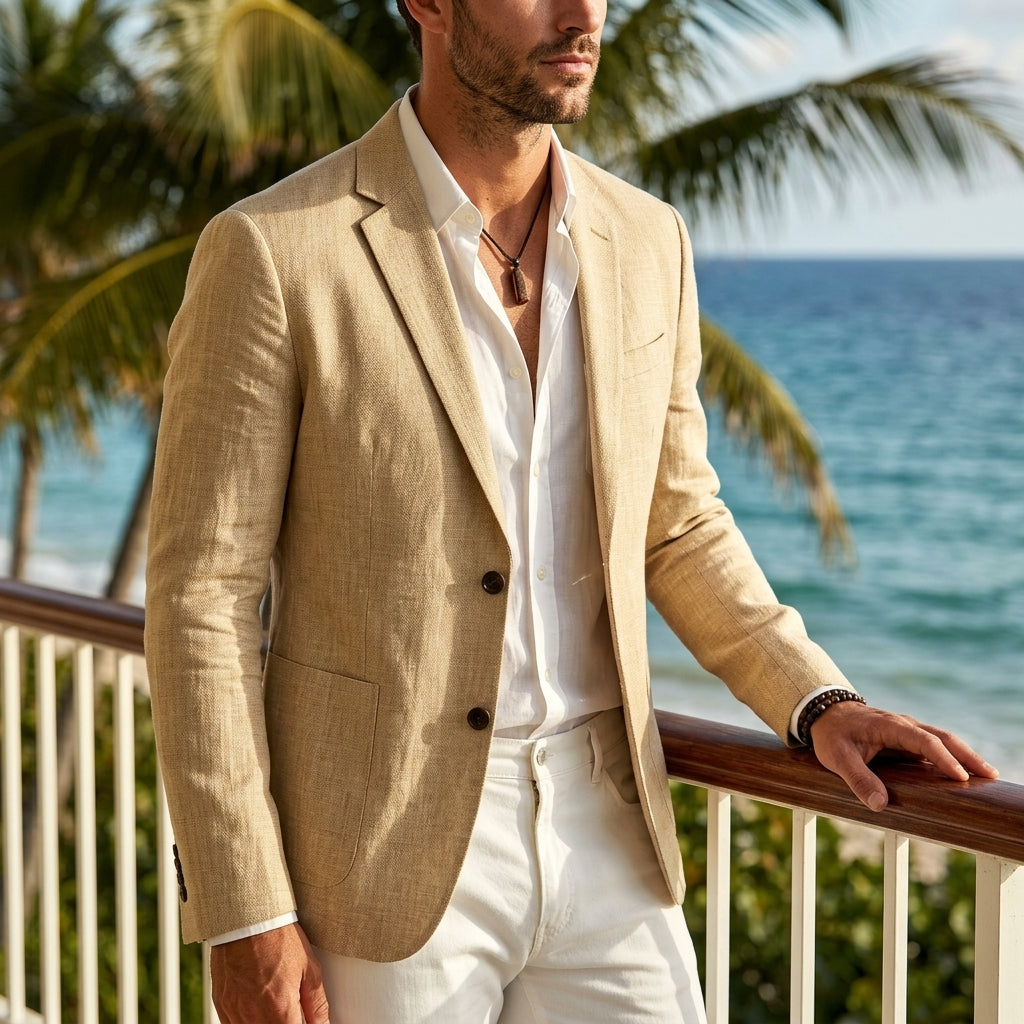 Herren Blazer Relaxed Fit Casual