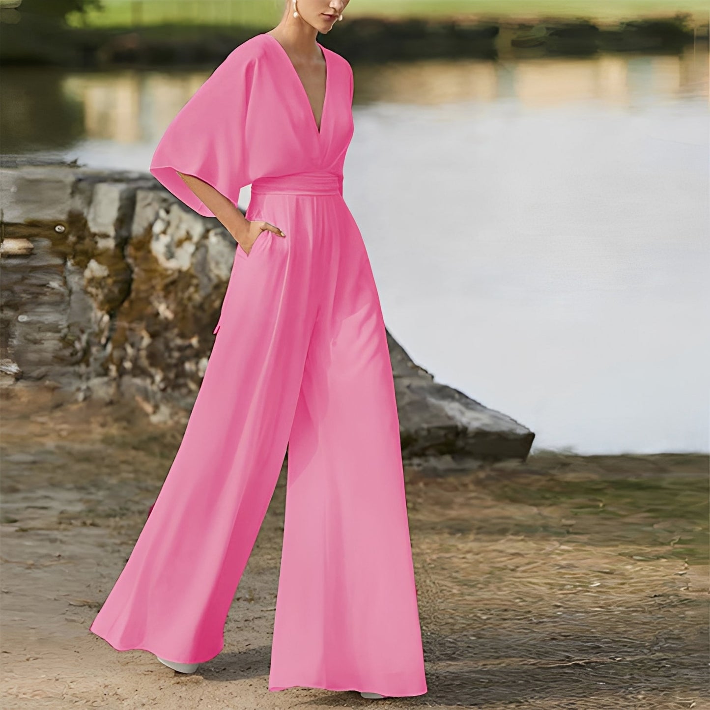 Damen Overall Regular Fit Elegant für Freizeit und Büro