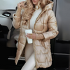 Eleganter Wintermantel Damen Regular Fit Freizeit mit Kapuze