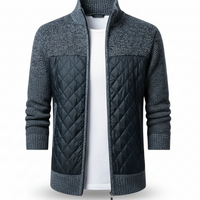 Herren Steppjacke Regular Fit mit durchgehendem Reißverschluss