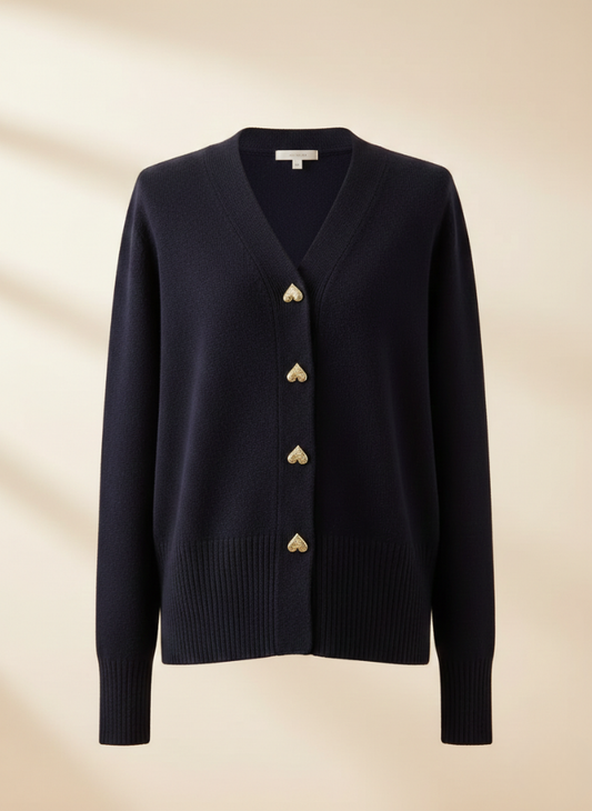 Damen Cardigan Regular Fit mit Knopfverschluss Herbst Winter