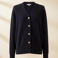 Damen Cardigan Regular Fit mit Knopfverschluss Herbst Winter