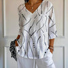 Damen Vintage T-Shirt Relaxed Fit Casual Freizeit