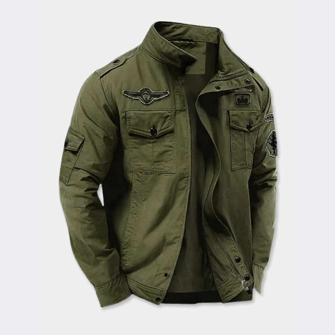 Damen Slim Fit Militärjacke Casual Modern