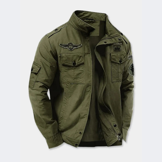 Damen Slim Fit Militärjacke Casual Modern