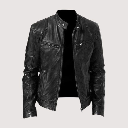 Lederjacke Damen Regular Fit Freizeit Elegant
