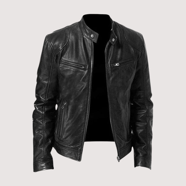 Lederjacke Damen Regular Fit Freizeit Elegant