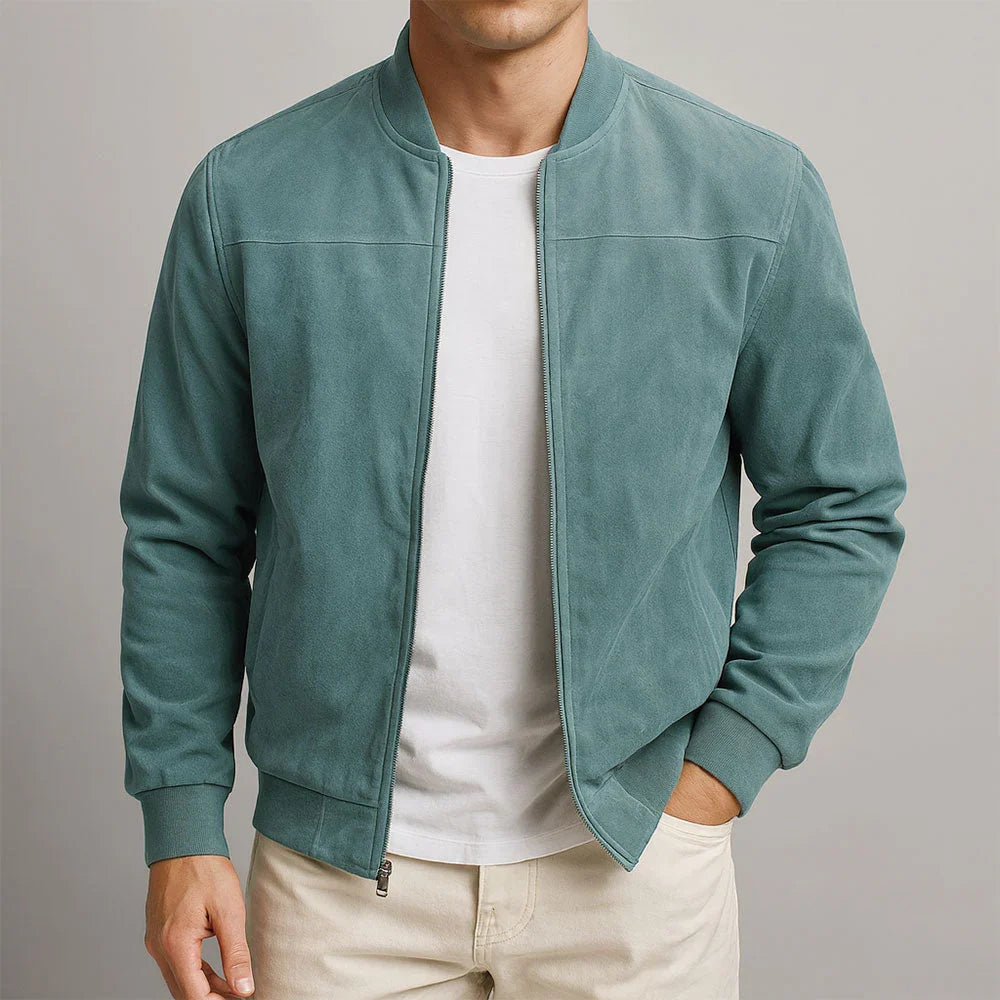 Wildlederjacke Herren Slim Fit Casual Modern