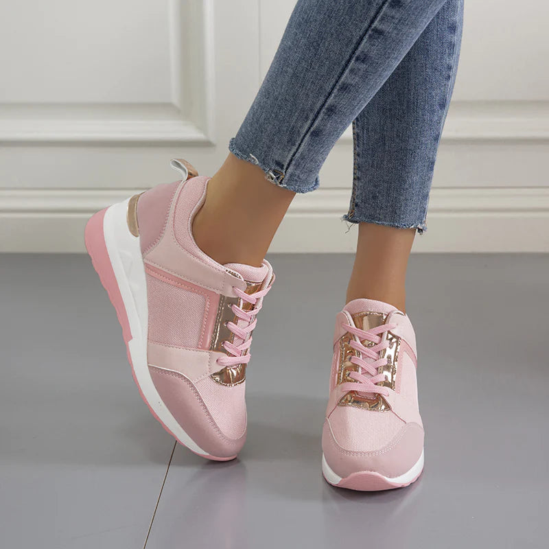 Sneaker Damen Regular Fit Freizeit Leicht und Bequem