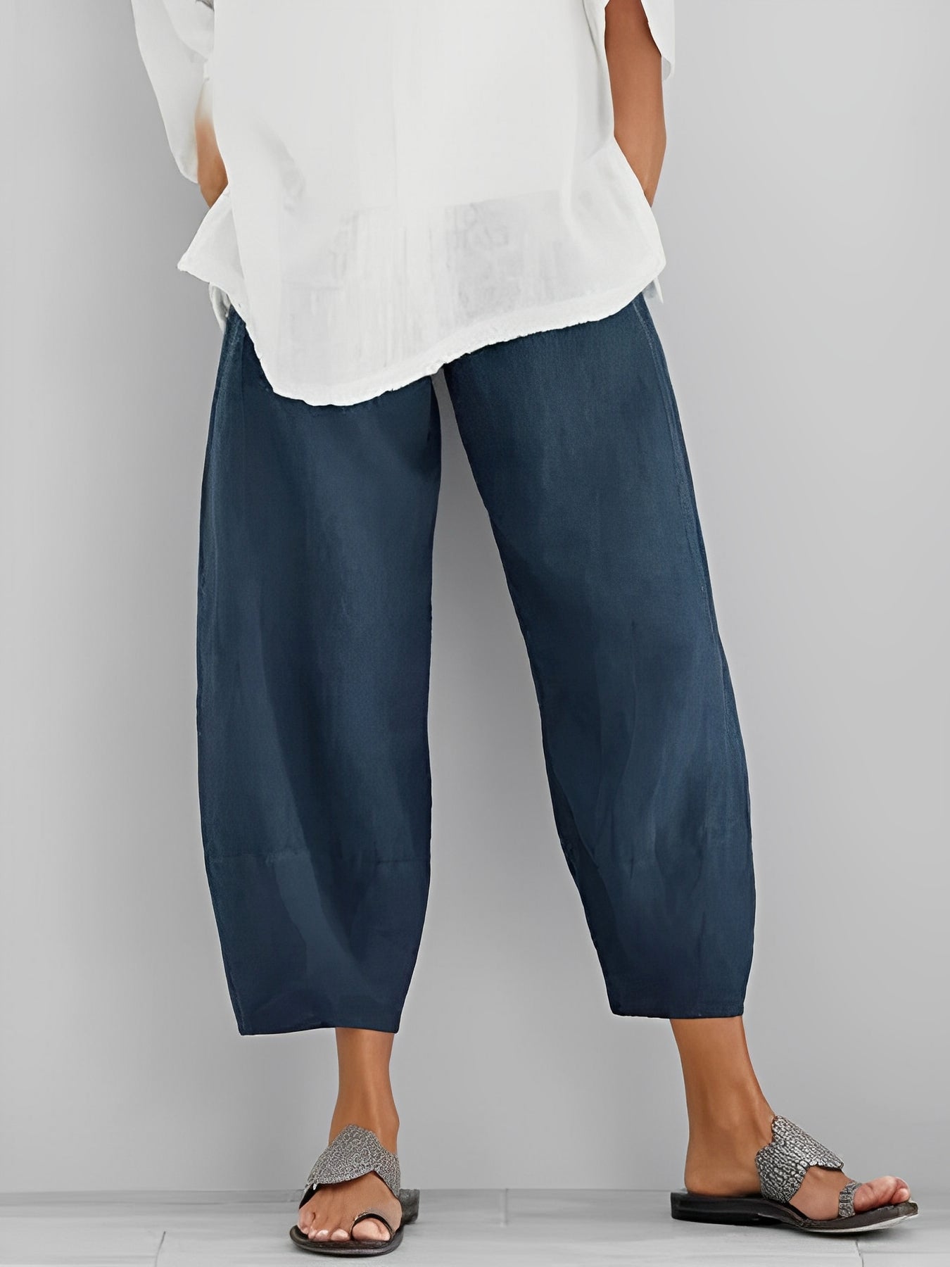 Damen Sommerhose Relaxed Fit Freizeit mit weitem Schnitt