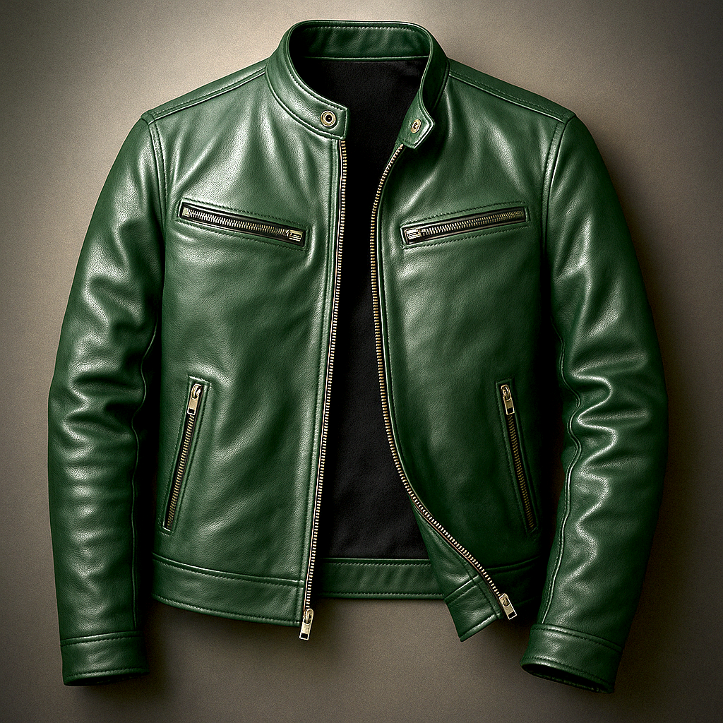 Herren Jacke Slim Fit mit Reißverschluss und taillierter Passform