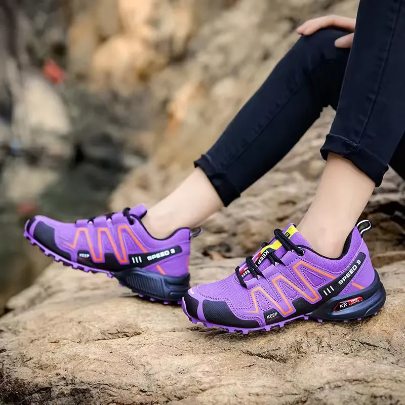 Wanderschuhe Damen Ergonomisch Freizeit Leicht Atmungsaktiv
