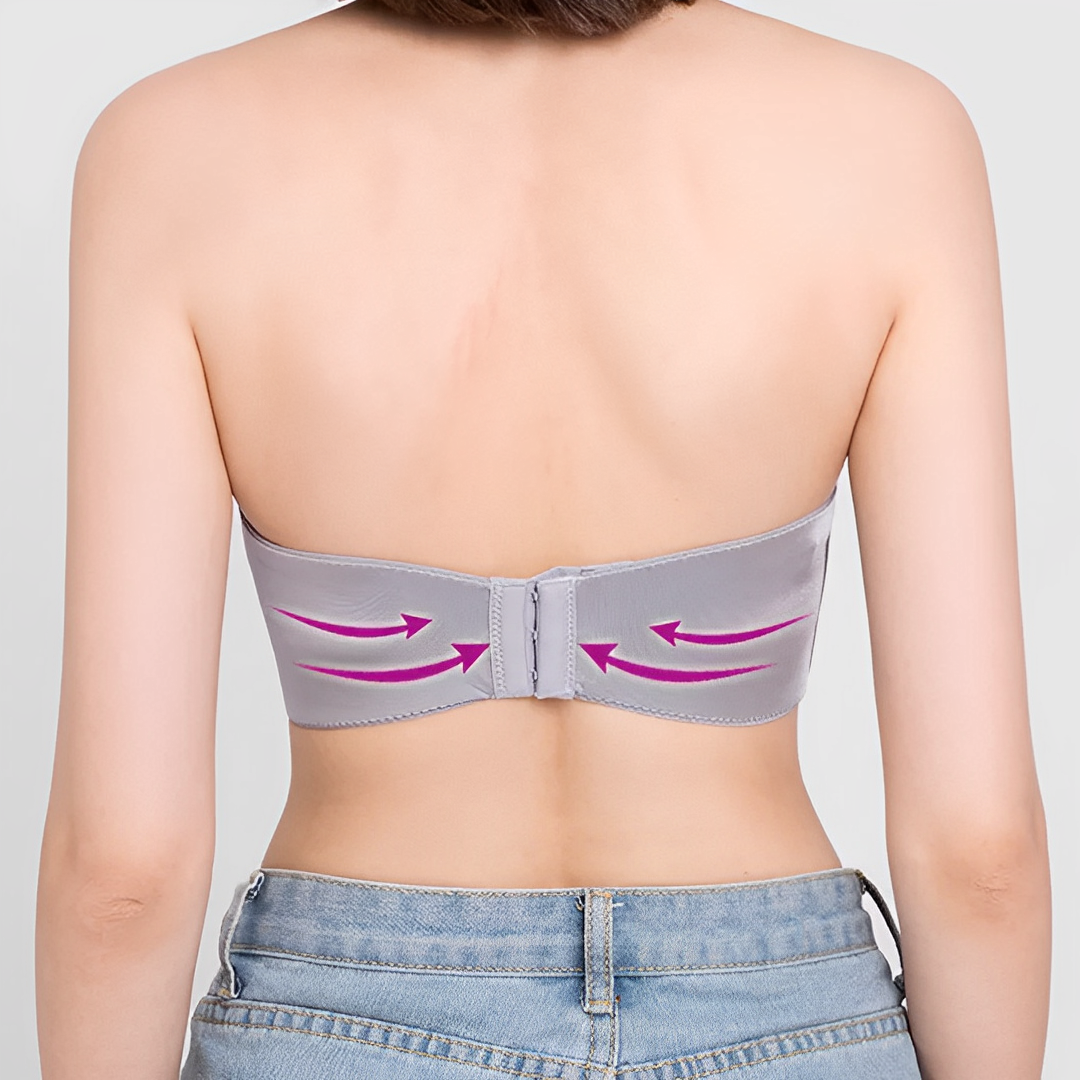 Damen Push-up BH Trägerlos Komfort Elegant Freizeit