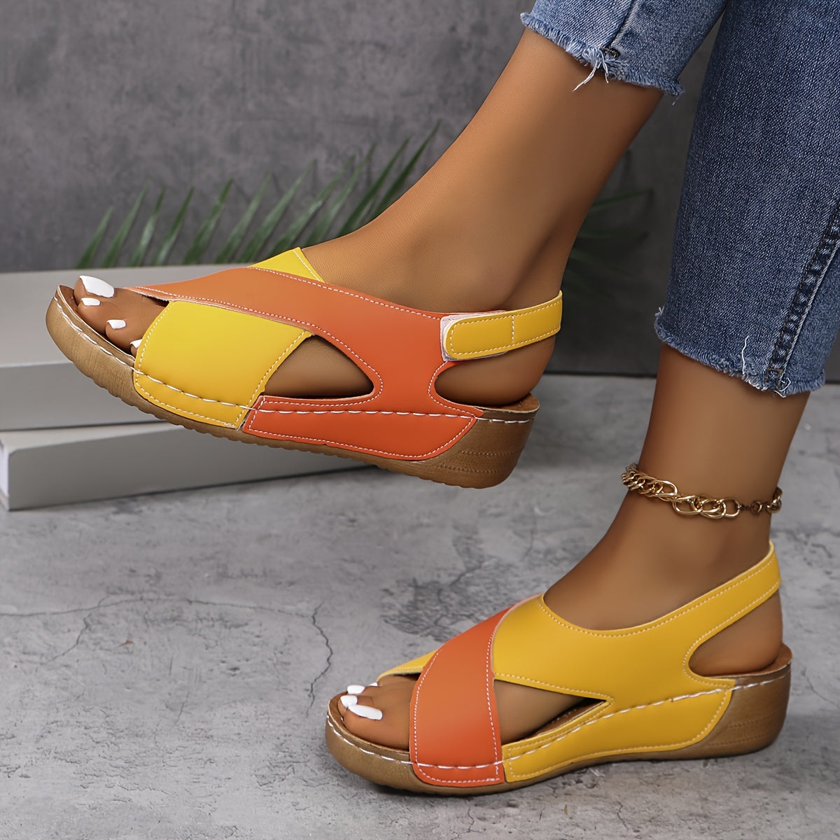 Lina I Damen Sandalen Komfort Freizeit Sommer