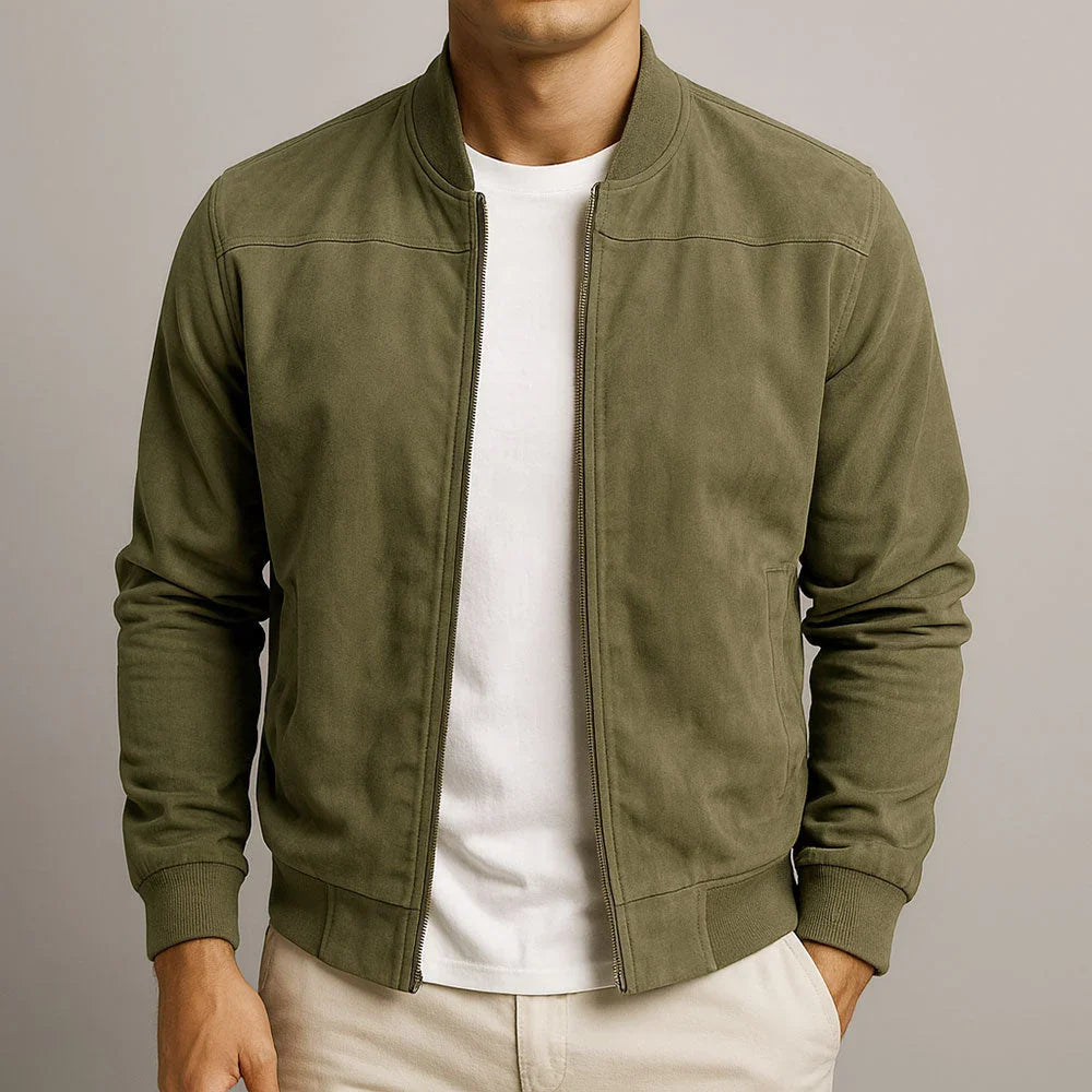 Wildlederjacke Herren Slim Fit Casual Modern