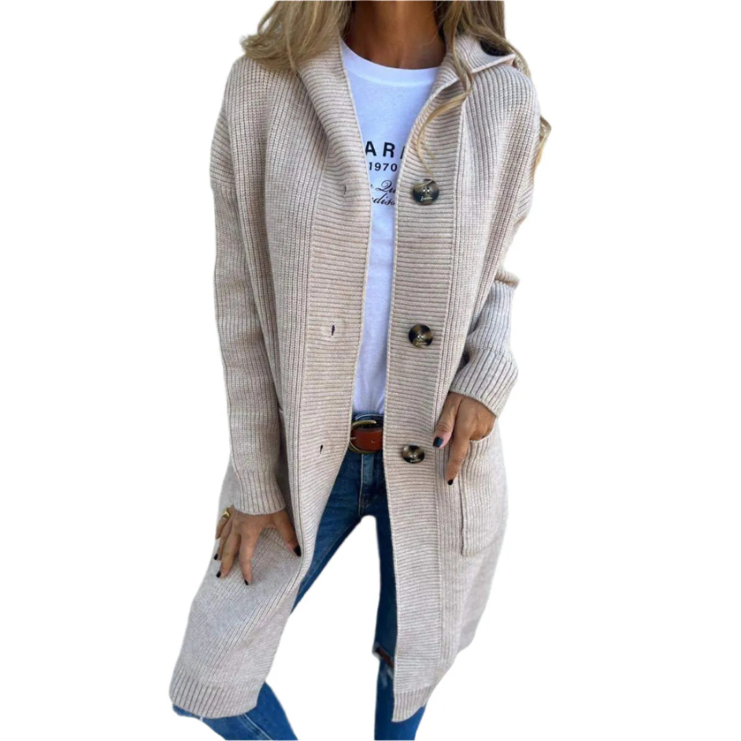 Damen Strickcardigan Regular Fit Freizeit Elegant