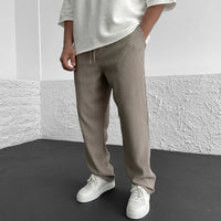 Herren Strickhose mit Kordelzugbund, entspannte Passform
